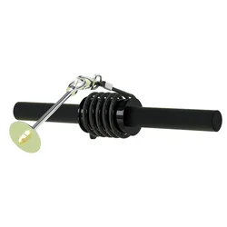 Forearm and Wrist Strength Training Roller with Hand Grip (Black (Rope Style))
