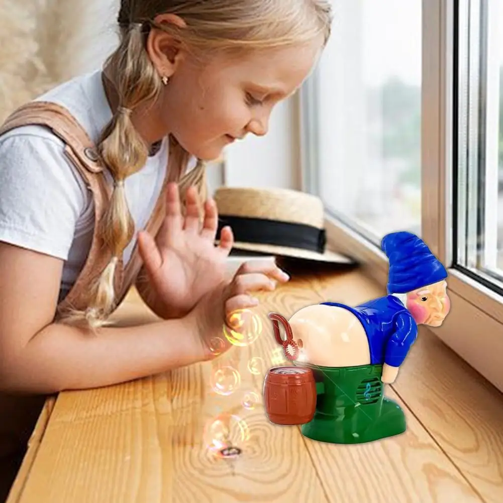 Christmas Santa Claus Bubble Blower with Music Light Gnomes Farting Bubble Toy Xmas Gift for Boys Girls Children E5P5 5