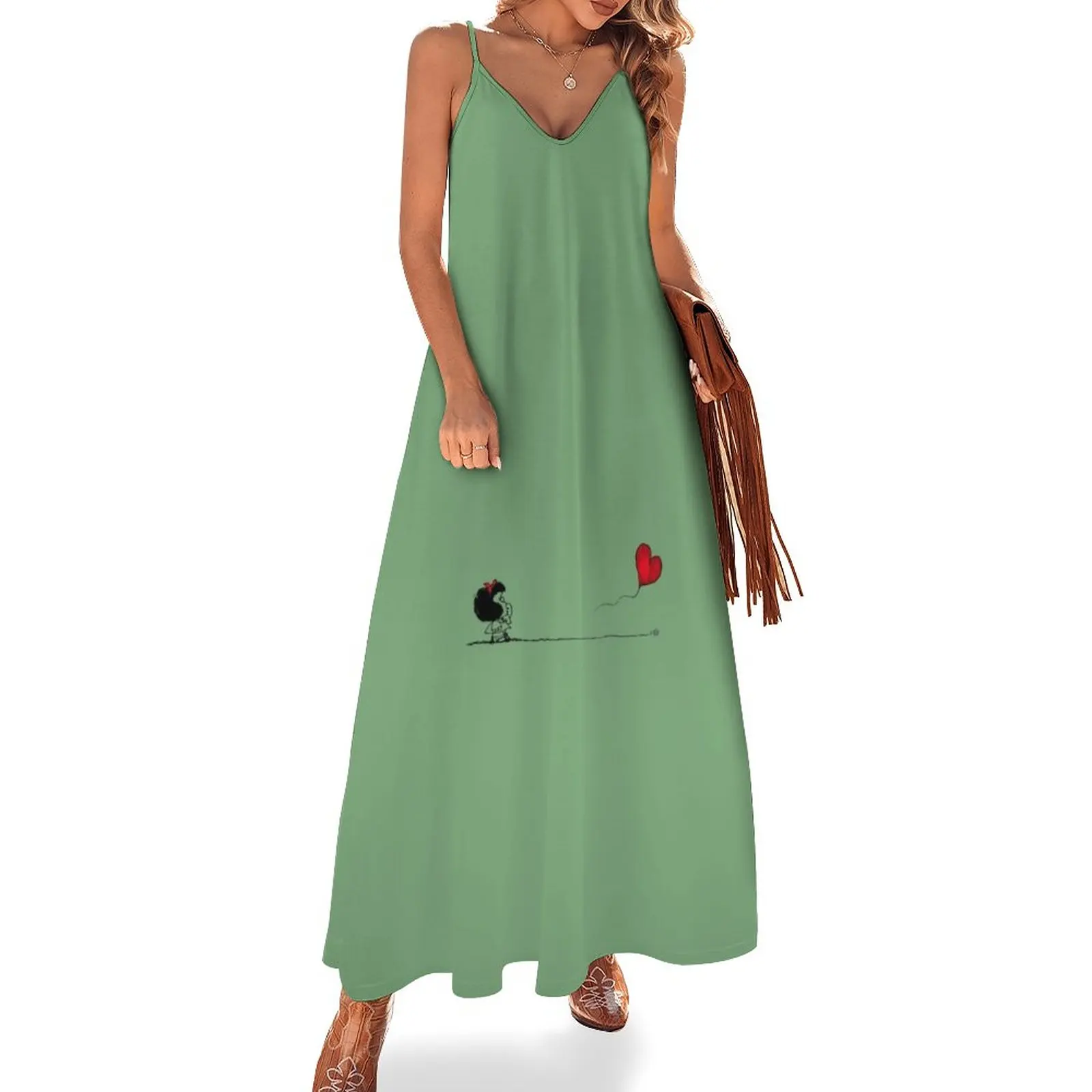 

New Mafalda, balloon, heart Sleeveless Dress clothing women summer 2023 women evening dress wedding dresses for woman