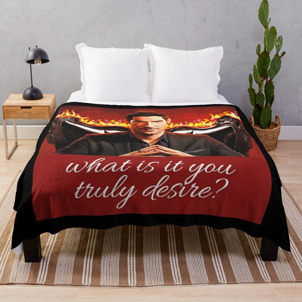 

What is it you truly desire Throw Blanket beach blanket