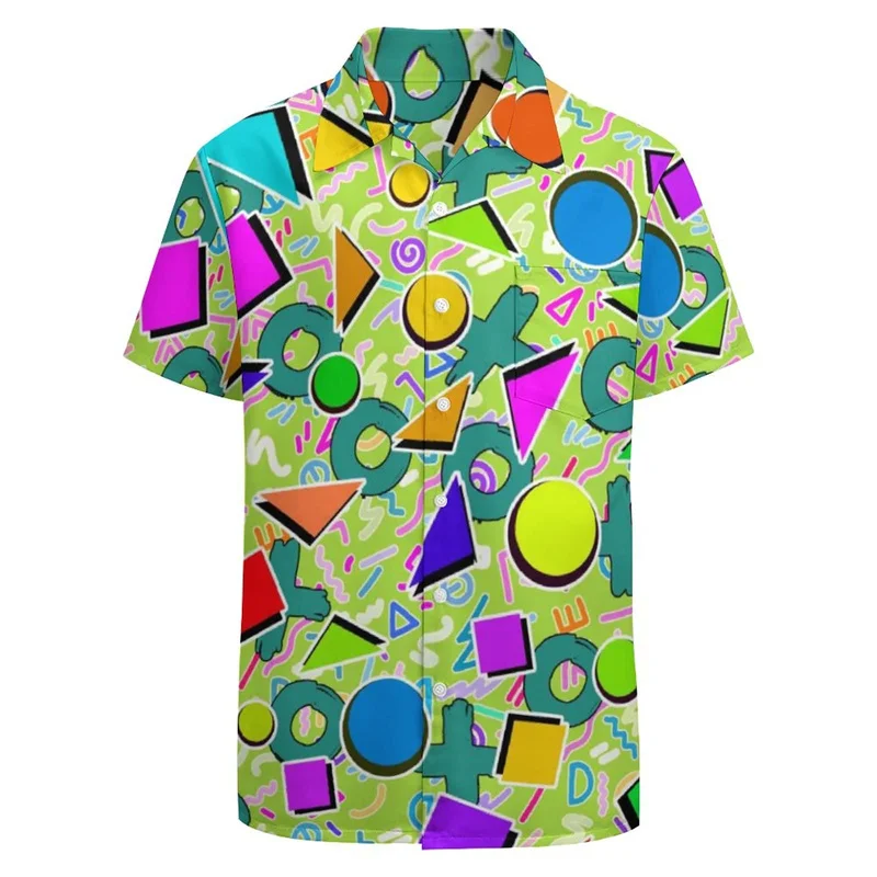 Casual Turtle Floral Graphic Shirts For Men Clothing 3D Printed Hawaiian Shirt Short Sleeve Y2k Tops Kawaii Clothes Lapel Blouse 6