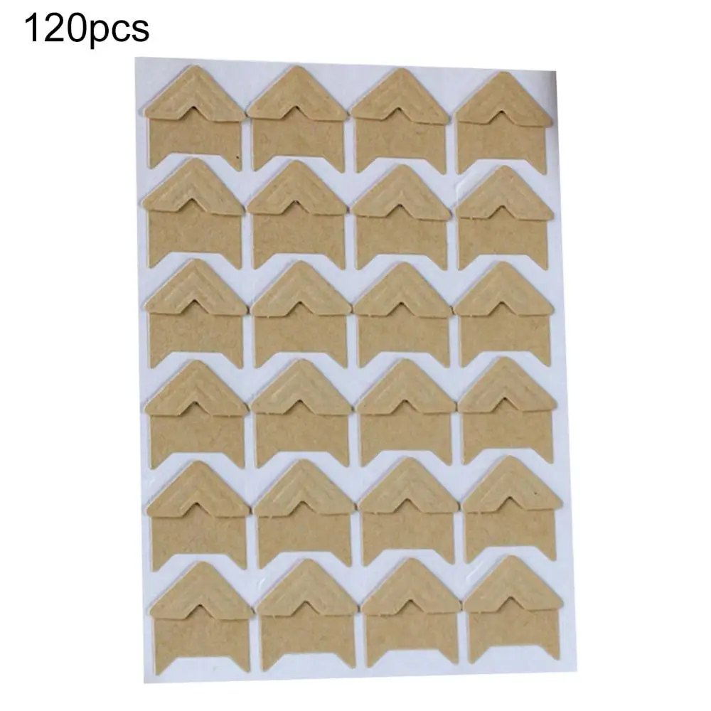 120 Pcs/lot (5 Sheets) Diy Album Corner Sticker Paper Stickers Scrapbooking Protect Photo Sticker Albums Frame Decoration