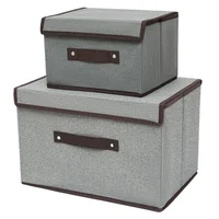 Organisateur de rangement et d'organisation de vêtements, 1 à 2 pièces, organisateur d'articles divers pour sous-vêtements, boîte pliable multifonction Non tissée anti-poussière pour la maison 5