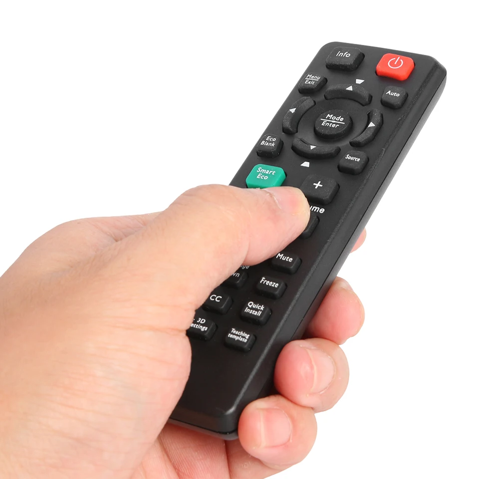 Replacement Remote Control For BenQ W5000 Projector - Compatible, No Programming Needed (White)