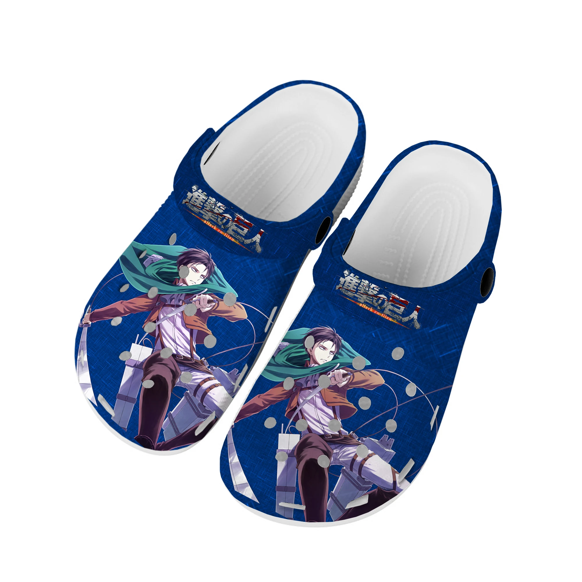 

Anime Attack on Titan Levi Ackerman Home Clogs Custom Water Shoes Mens Womens Teenager Shoe Garden Clog Beach Hole Slippers