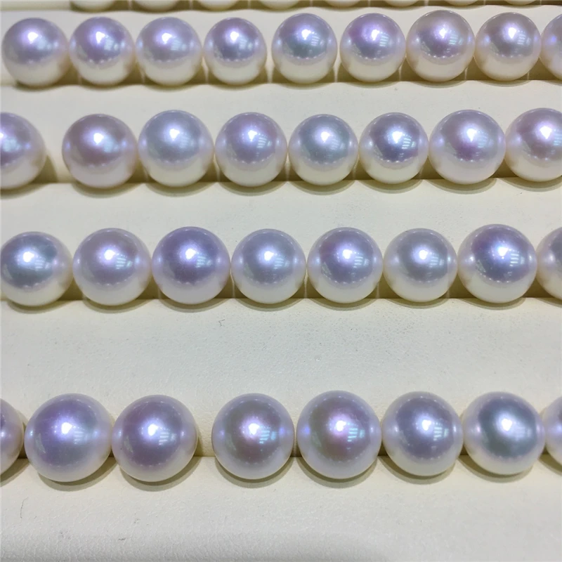 

Wuzhou hot sale Loose Pearls Jewelry High Luster Zhuji Factory Natural Freshwater Pearl 3A Half Hole Round Pearls for Pendant