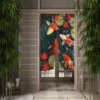 Japanese Koi Fish Door Curtain Fengshui Kitchen Bedroom Doorway Curtain Entrance Hanging Half-Curtain Partition Curtain Drape 3