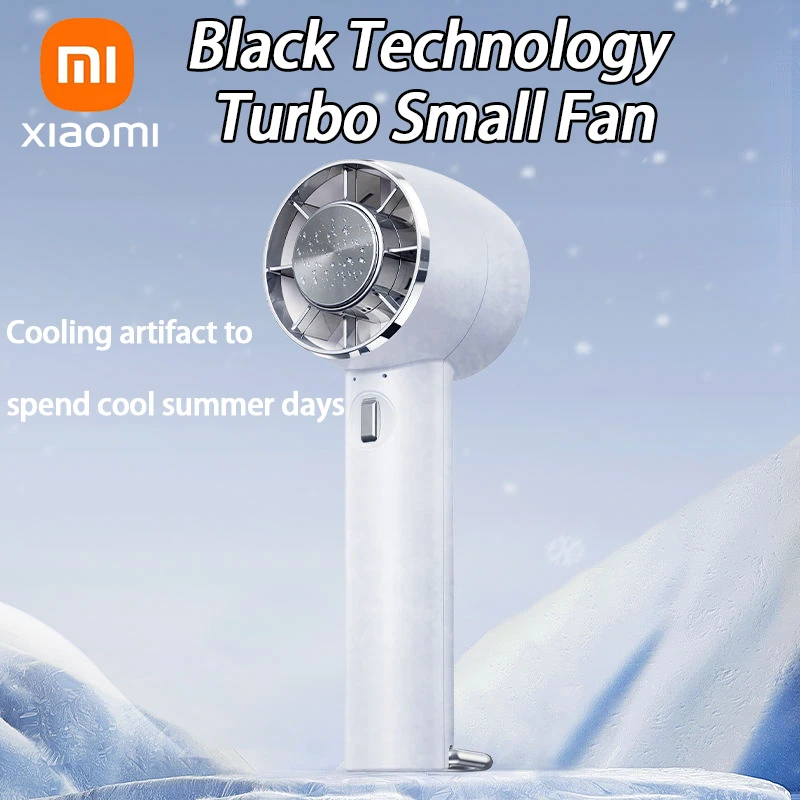 

Xiaomi Portable Hand Fan Semiconductor Refrigeration Cooling 2000mAh Battery USB Rechargeable Mini Handheld Fan Cooler Outdoor