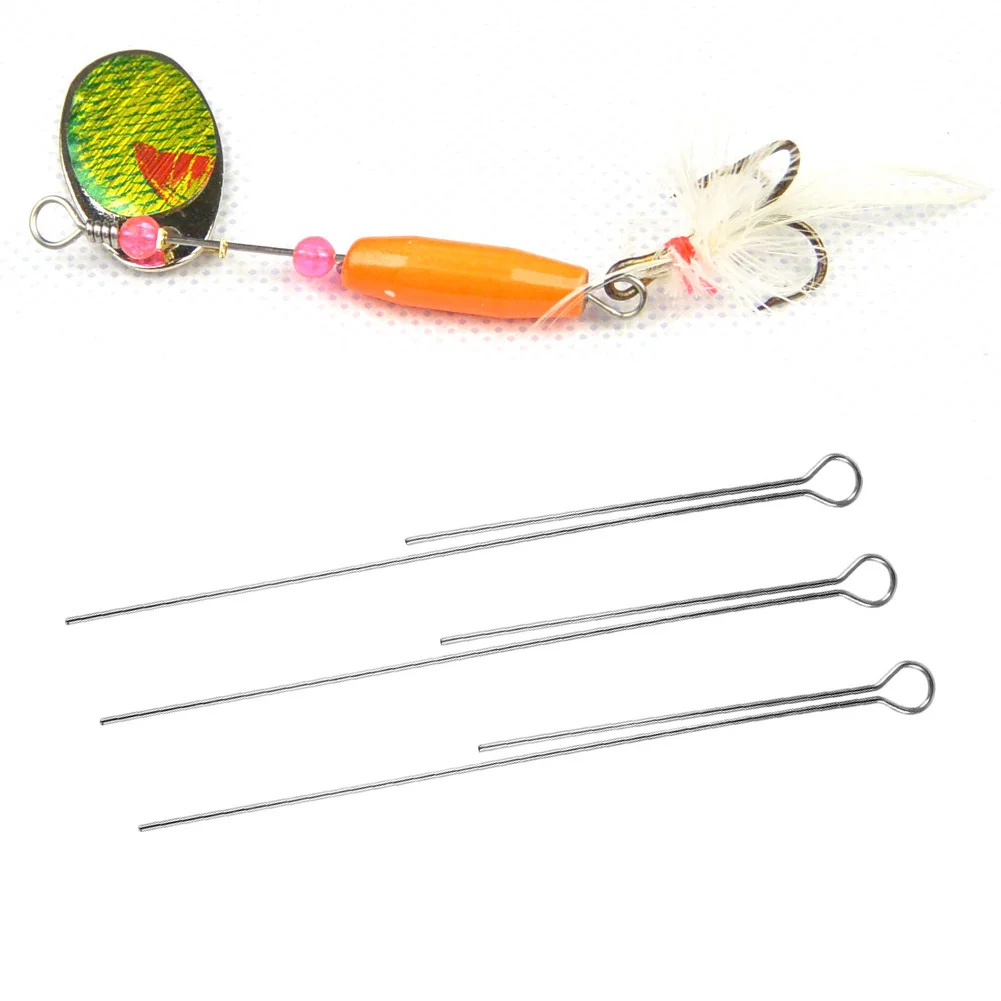 

50pcs/pack DIY Rotating Sequin Steel Wire Modificated Fishing Lure Bait Accessories Multifunction Fishing Tools Gadgets