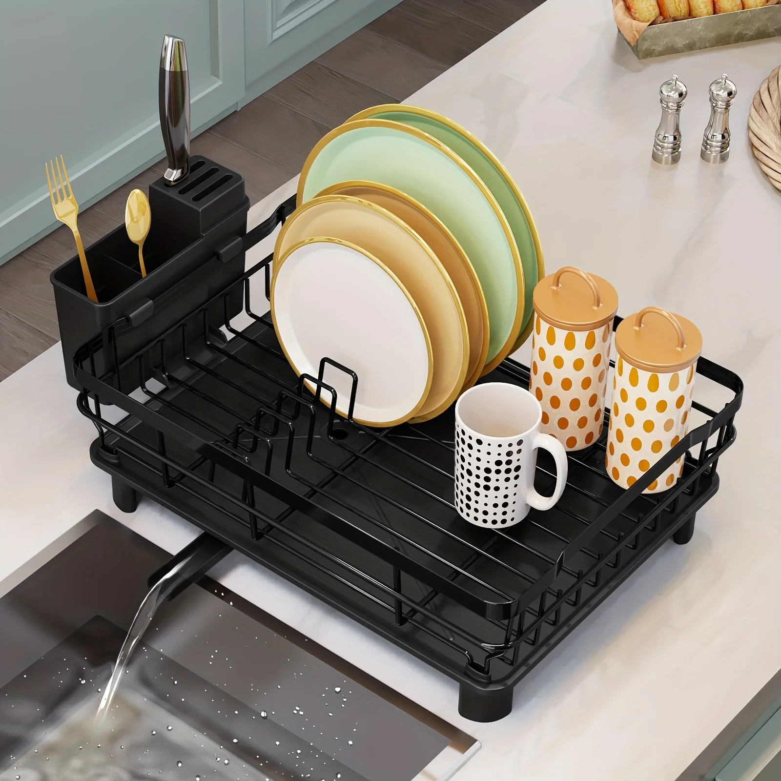 Dish-Drying-Rack-Multifunctional-Dish-Rack-Rustproof-Kitchen-Dish ...
