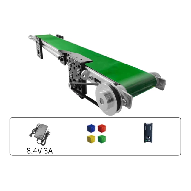 Nastro Trasportatore Mini Elettrico 12V - Acciaio Inox, Velocità Regolabile, 49cm - Foto 4