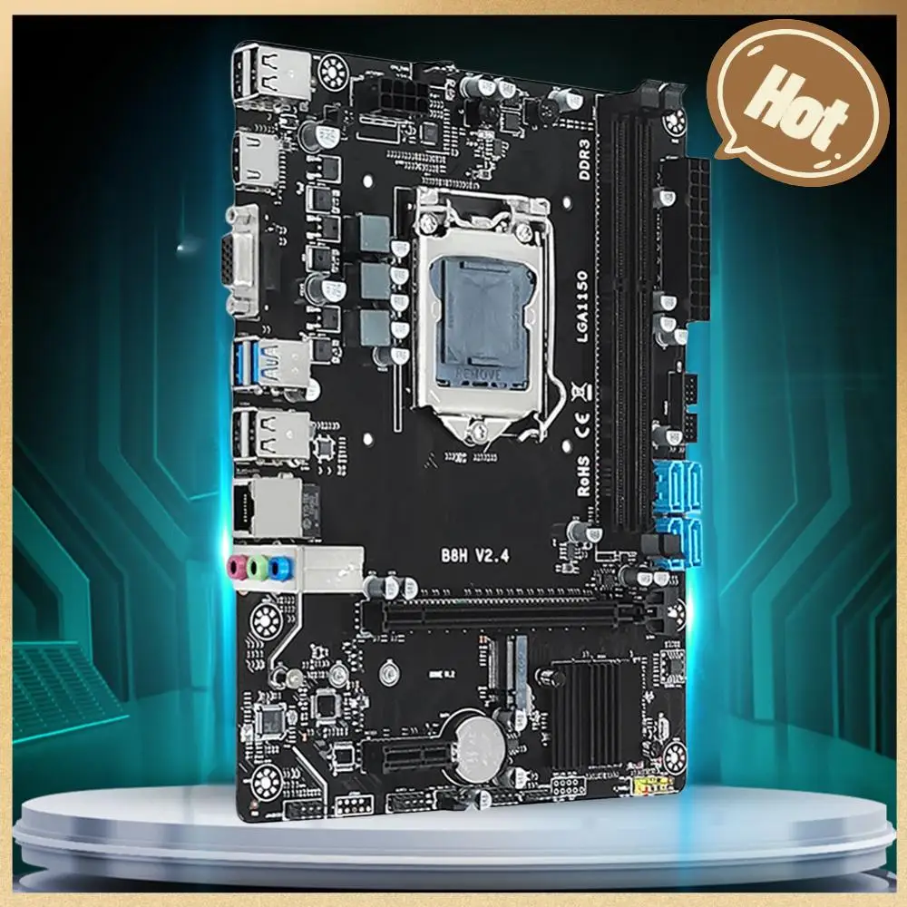 

B85 компьютерная материнская плата PCI-E 16X LGA1150, материнская плата для настольного компьютера с поддержкой 2 * DDR3 4 * USB2.0 и 2 * USB3.0 интерфейс, подходит для Core I7/i5/i3