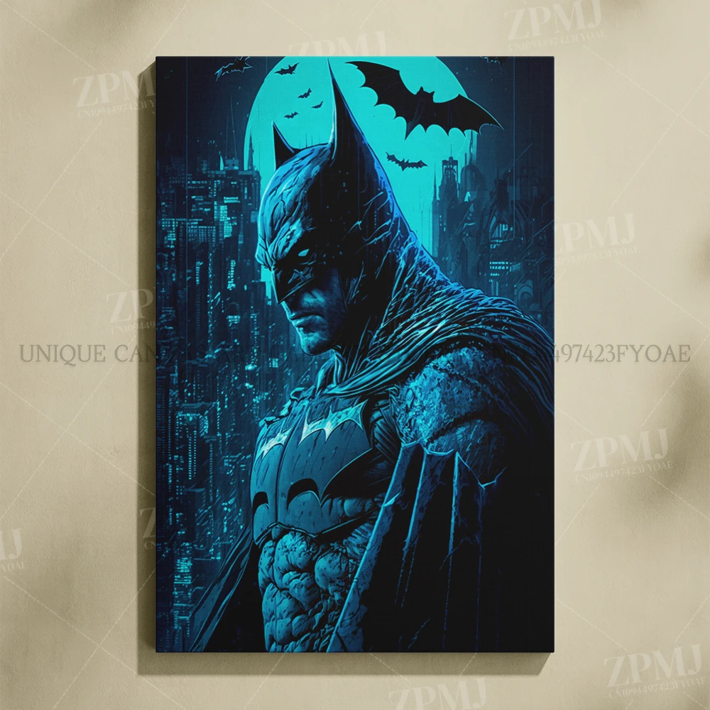Justice League Superhero Batman Wall Art - Canvas Home Decor Poster Prints