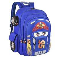 Disney car cartoon bag boys girls primary school 3-12 years old kindergarten cartoon backpack 3