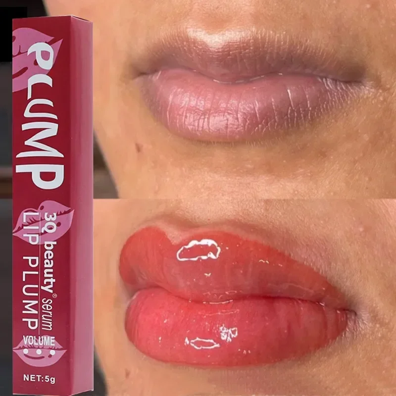 

Lip Plump Serum Increase Lip Elasticity Instant Volumising Essential Oil Reduce Fine Lines Repair Nourish Sexy Beauty Lip Care