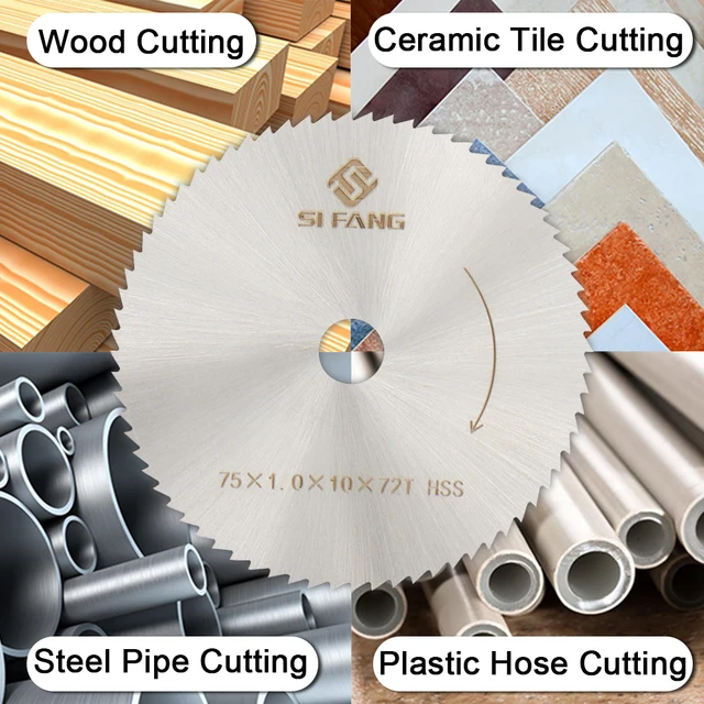 HSS Saw Blade 75mm Circular Cutting Wheel Wood Cutting Tools