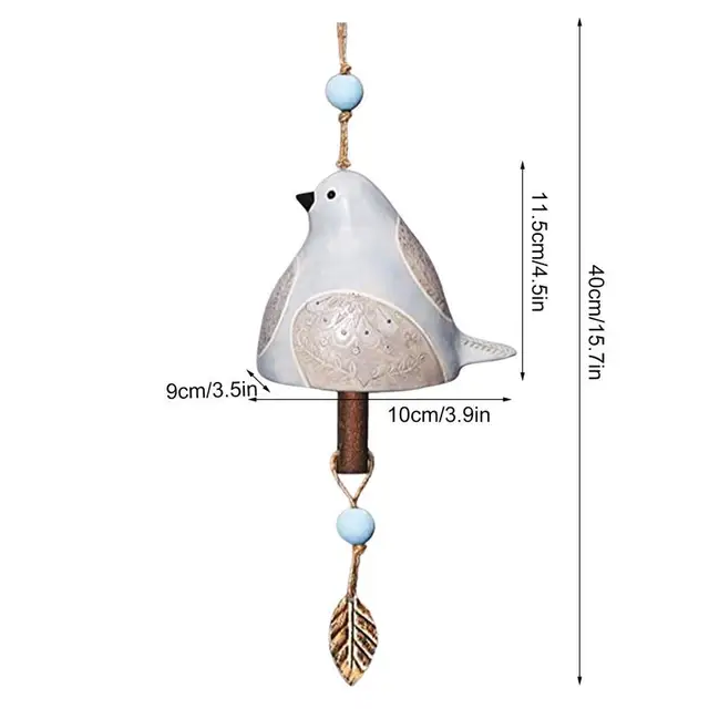 Csengő A Szabadban 15.7In Hosszú Kreatív Gyanta Szélcsengés Ropogós Hangja Windchimes Egyedi Kültéri Clearance Madárdekoráció Teraszra - Image 6