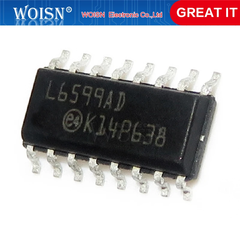 10pcs/lot L6599ADTR L6599AD L6599A L6599 = L6599D SOP-16 In Stock | Электронные компоненты и принадлежности
