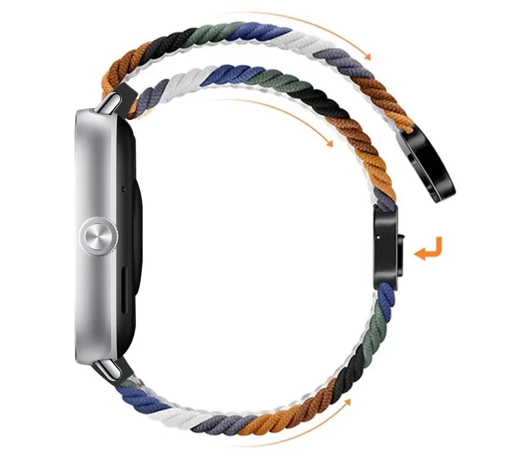 Adjustable Sport Braided Nylon Magnetic Bracelet Strap Loop
