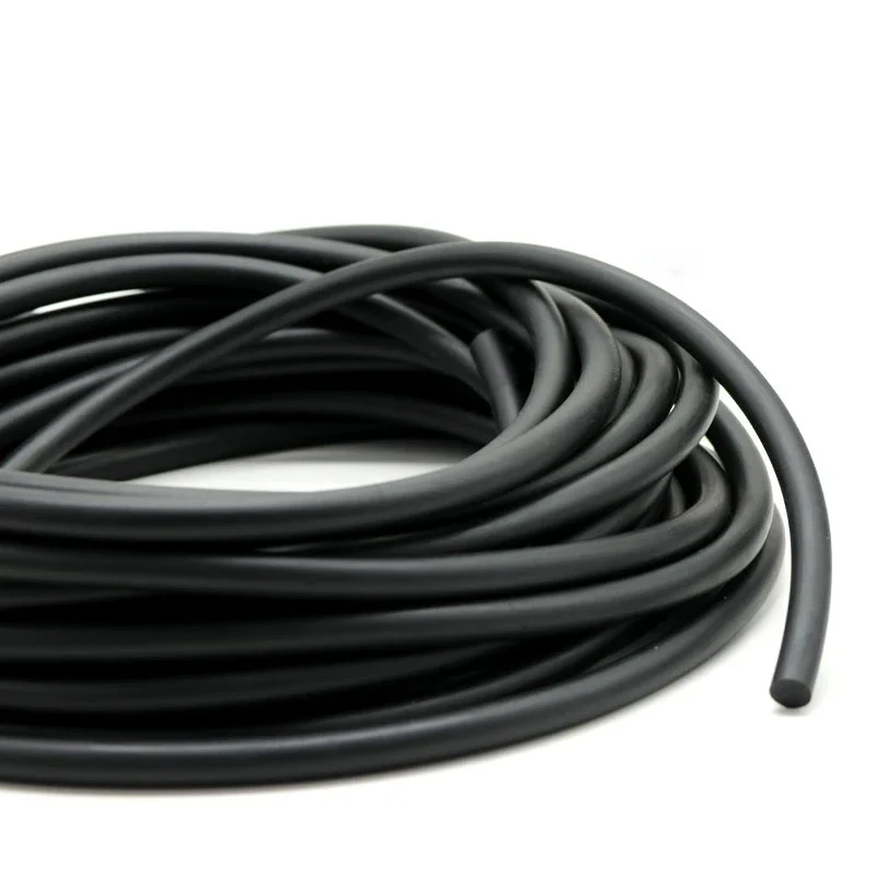 Dia 1.5 2 2.5 3 4 5 6 7 8 9 10mm Solid Black NBR Sealing Strip Oil Resistance Nitrile Rubber Round Strip NBR 2/5/10M
