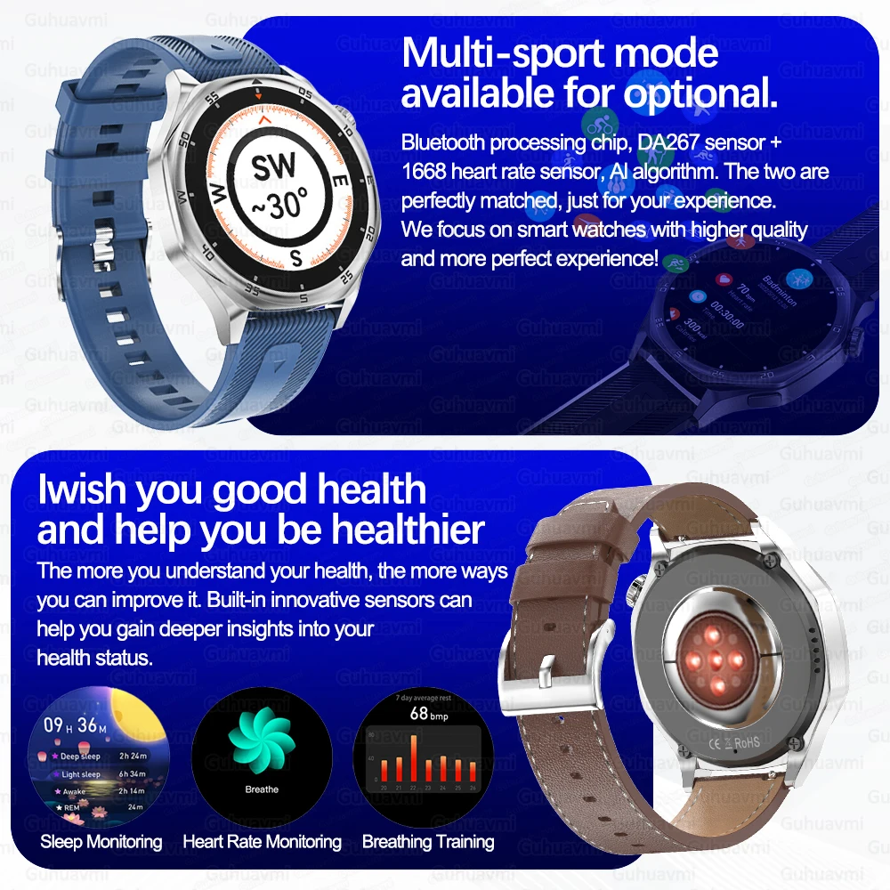 2024 New Business Watch 5 Series 1.48 inch AMOLED Smart Watch Bluetooth Call 4GB Memory Music Videos Playback Sports Smartwatch 5