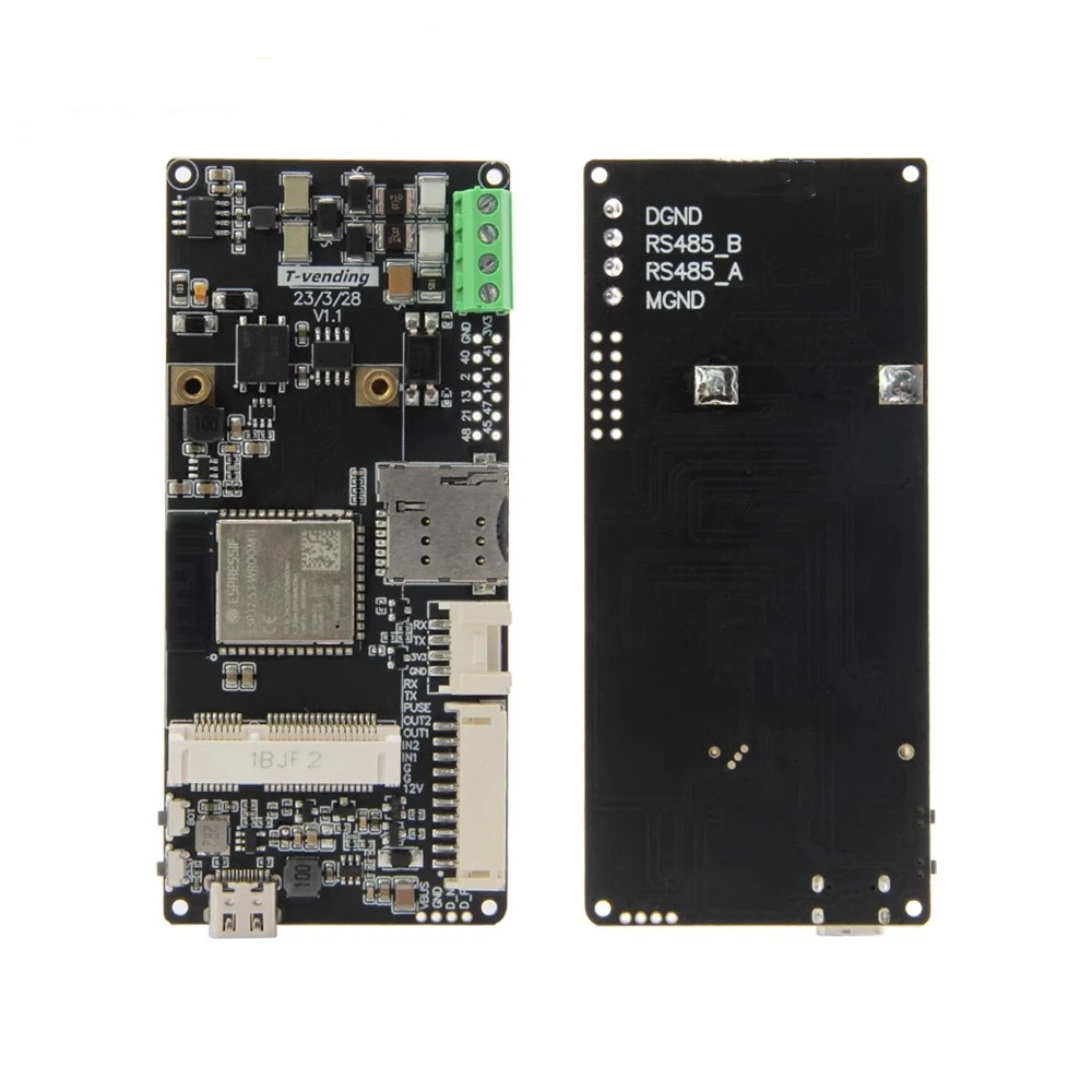 T-Vending ESP32-S3 IOT Development Board Support T-PCIE SIM Modules Serie nvme pcie to usb3 1 type a m 2 in line adapter board 2 in 1 support nvme