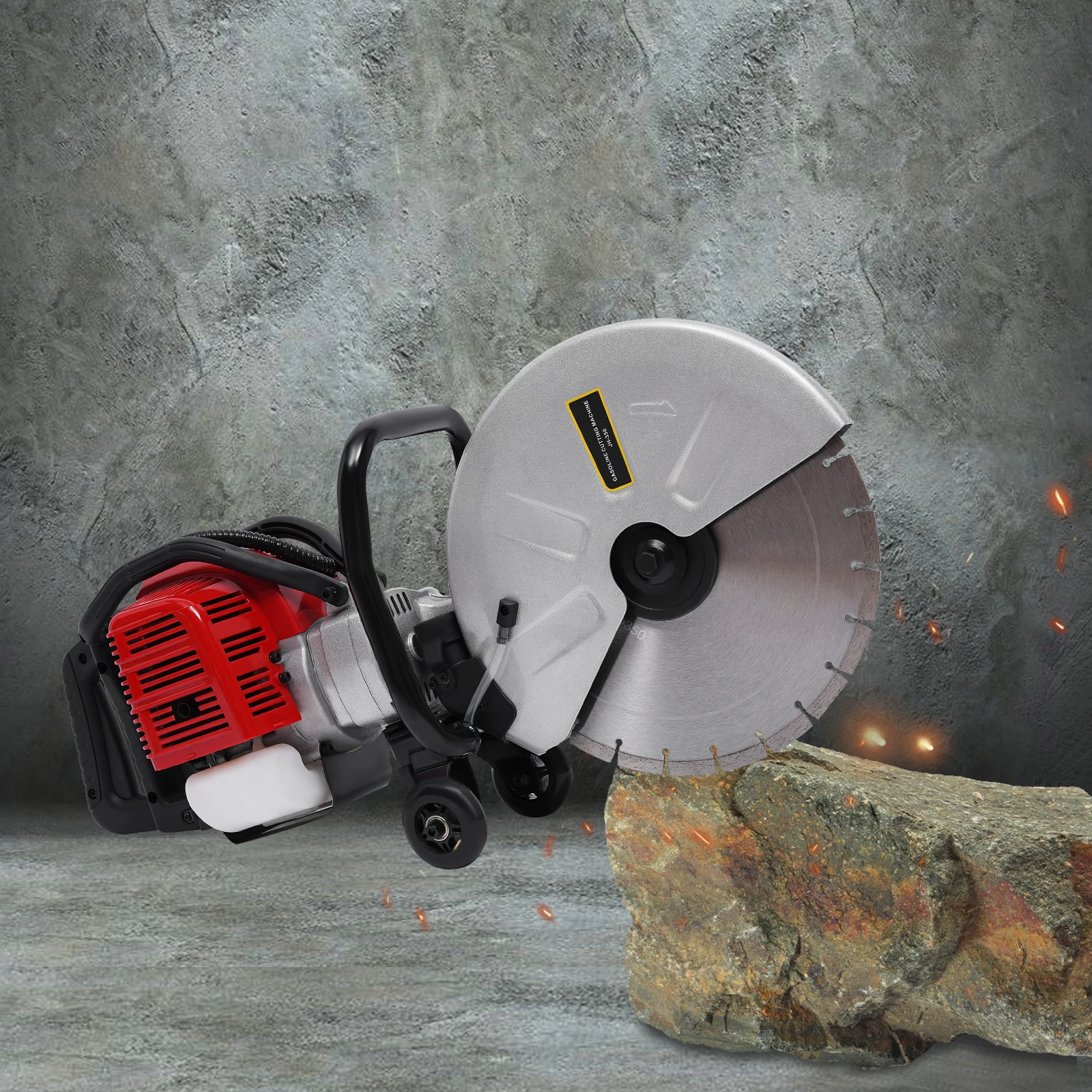 2-Stroke Gas Power 52cc Cement Wet Dry Masonry Concrete Cut Off Saw Blade