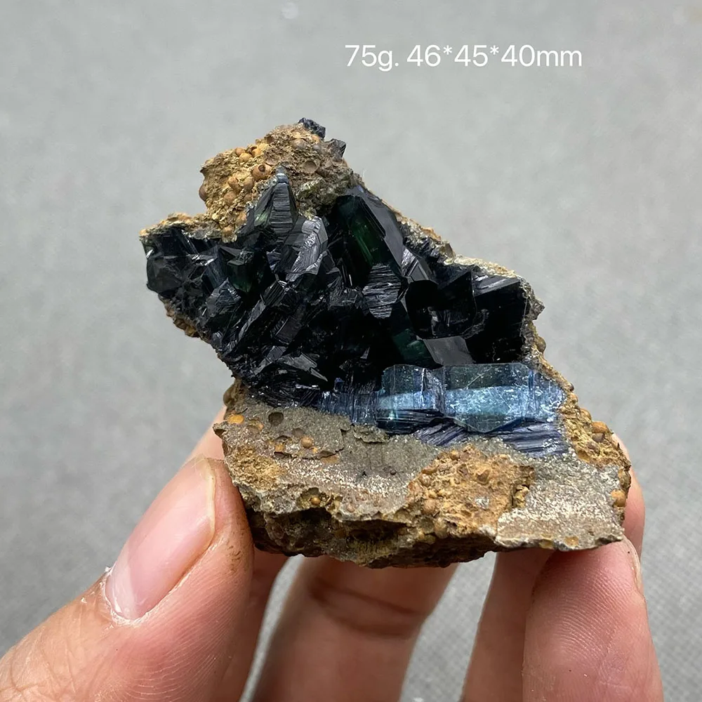 100% natural rare Brazil Vivianite （Blue ironearth） mineral specimen stones and crystals healing crystals quartz