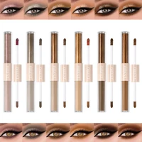 Double End Liquid Eye shadow 2 In 1 Stick Pencil Glitter Matte Eyeshadow Makeup Waterproof Bicolor Shimmer Cosmetics For Women 1