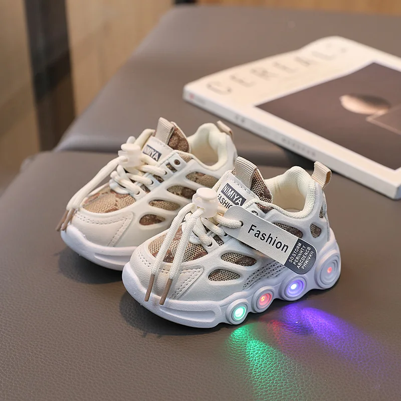 Baby Shoe Cartoon Casual Sneaker for Boy Kid Shoe Girl Illuminated Shoe Soft Sole Mesh Breathable Anti-slippery Tenis De Mujer 2