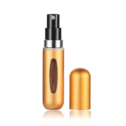 Compact Portable Refillable Perfume Spray Atomizer - 5ml (Matte gold)