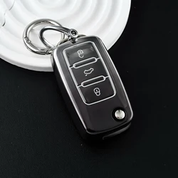Premium Leather Car Key Case with Keychain (Black set 4)