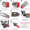 12 Inch Electric Chain Saw Adapter Home DIY Power Tool Kit for 100-180mm Angle Grinder, M10-M14-M16 Adjustable Chain Saw Adapter 6