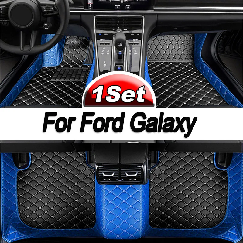 

Автомобильные коврики для Ford Galaxy Mk IV 3 2016 ~ 2019, 7 сидений, автомобильные интерьерные части, водонепроницаемый напольный коврик, автомобильный коврик, полный комплект, автомобильные аксессуары