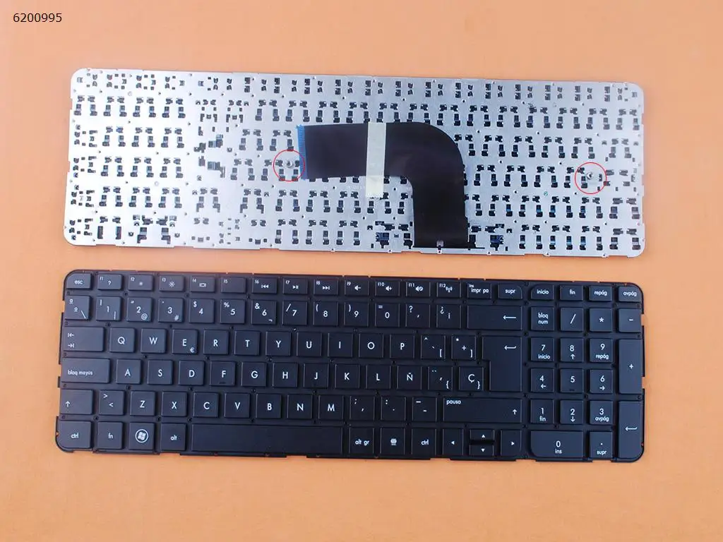 

SP Клавиатура для ноутбука HP DV6-7000 черная без рамки и фольги