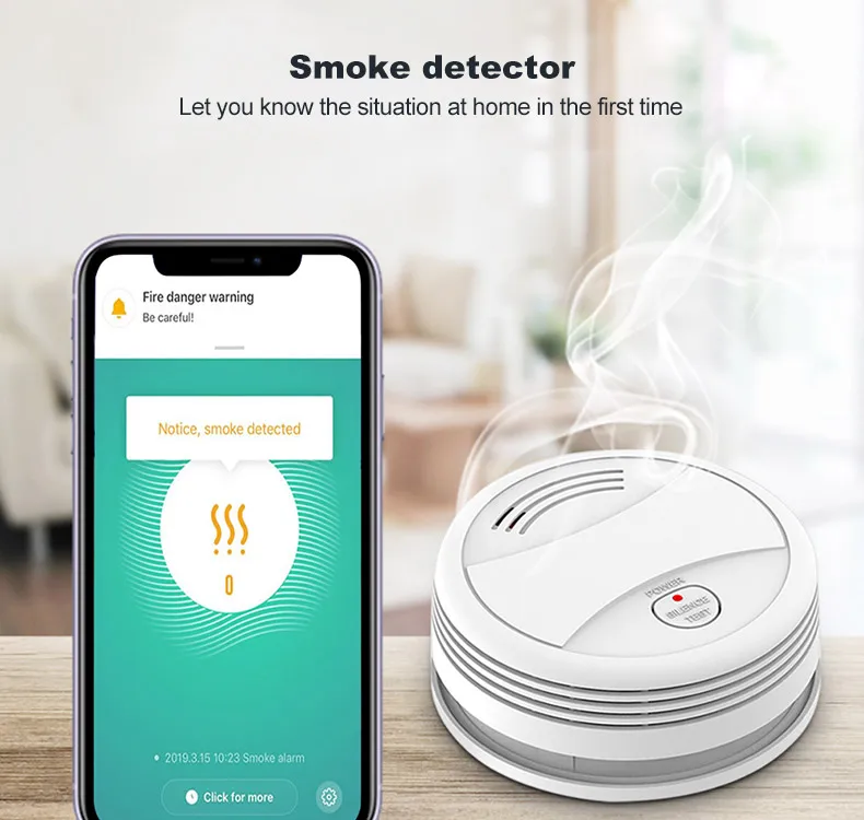 Tuya Casa Inteligente, WiFi Alarme Anti-roubo, Funciona com Alexa e Google, Novo