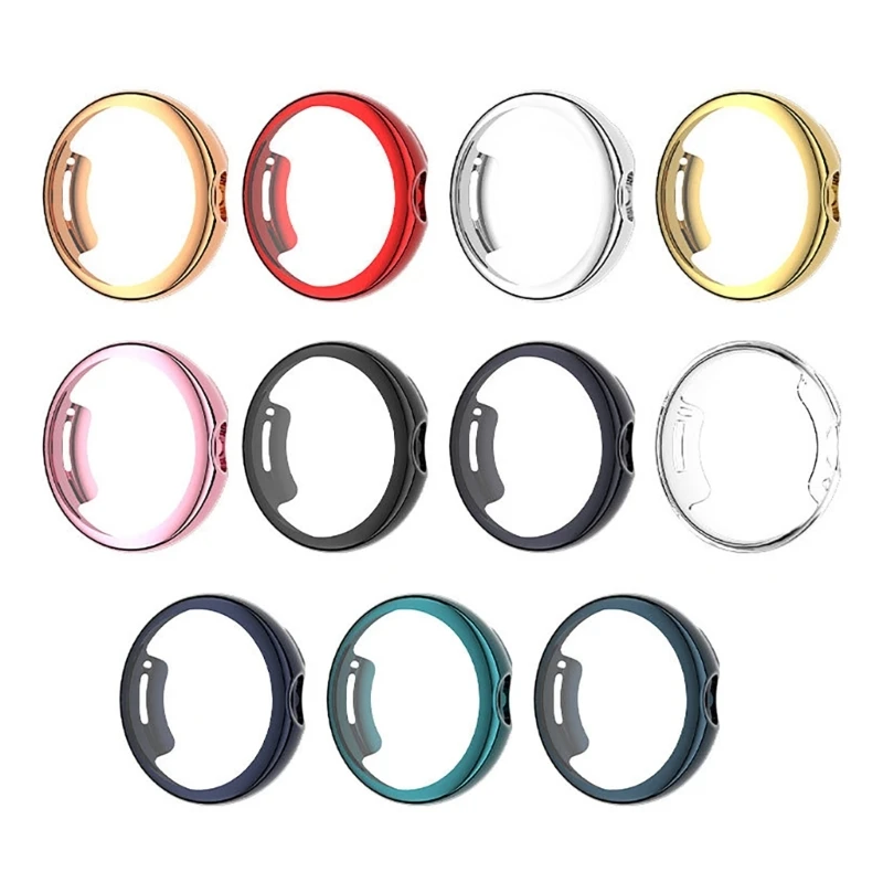 

Screen Protector Case for Google Pixel Watch Protective Cover With Tempered-Glass Film SmartWatch Protection Shell