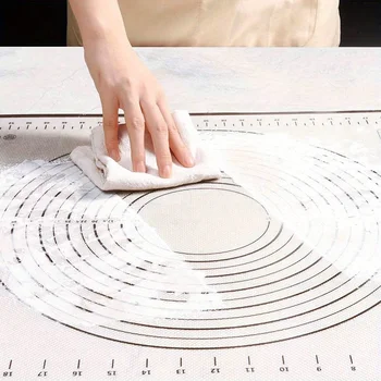 1Pc Oversize 80/70/60cm Silicone Baking Mat Pastry Rolling Kneading Pad Kitchen Crepes Pizza Dough Non-stick Pan Pastry mat