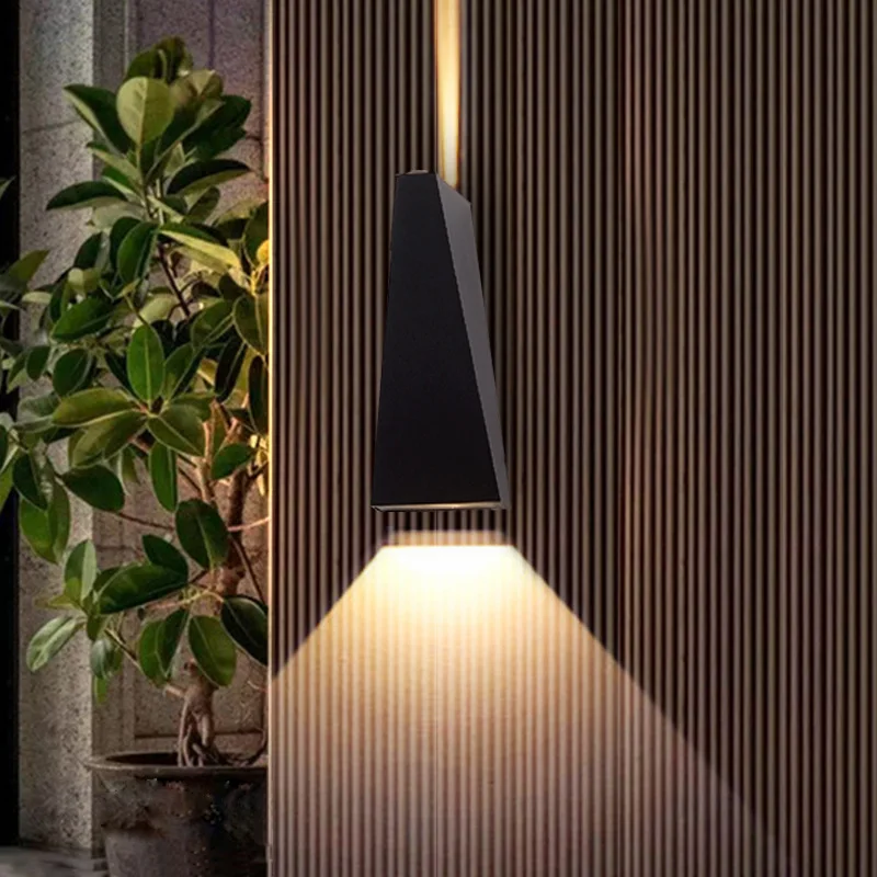 Outdoor LED Wall Lamp 6W 10W IP65 Waterproof Aluminum Wall Lights Porch Garden Fence Indoor Modern Nordic Sconce Lamps AC85-265V