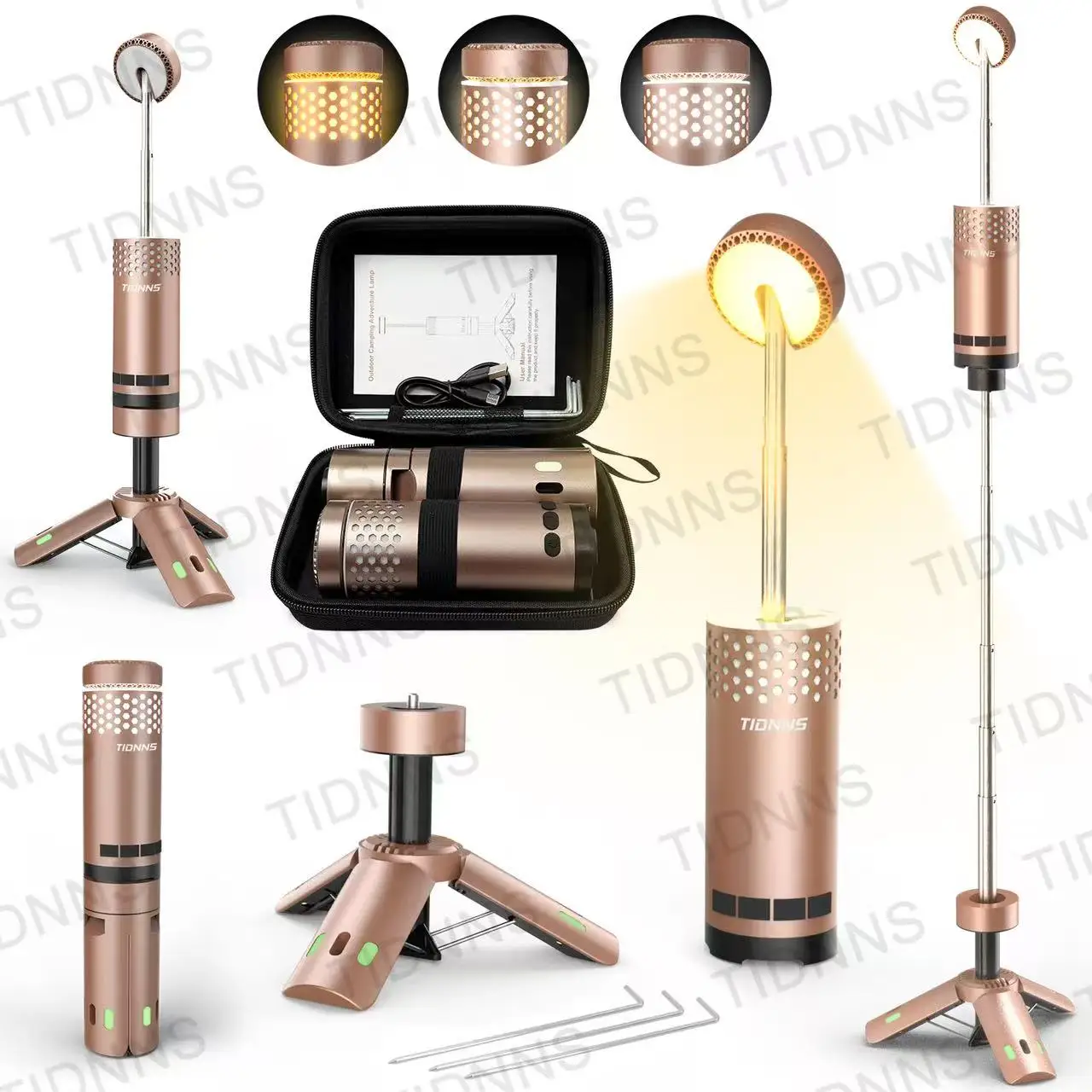 قابل للإزالة 10000mAh المغناطيسي التخييم ضوء USB ق...