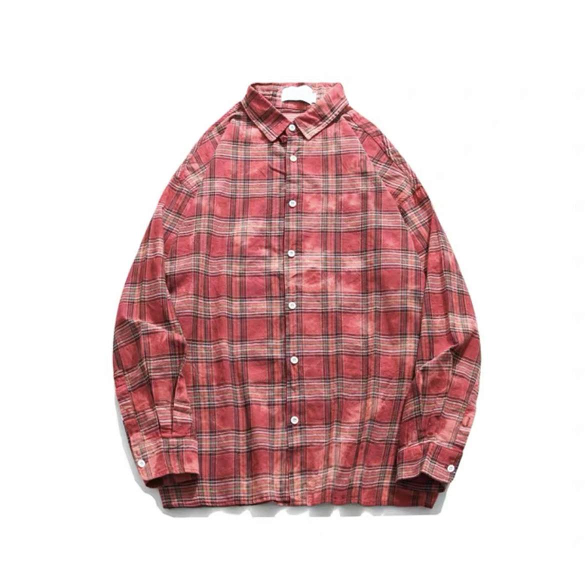 

Рубашка в клетку с длинным рукавом, на весну и осень, nigo94146