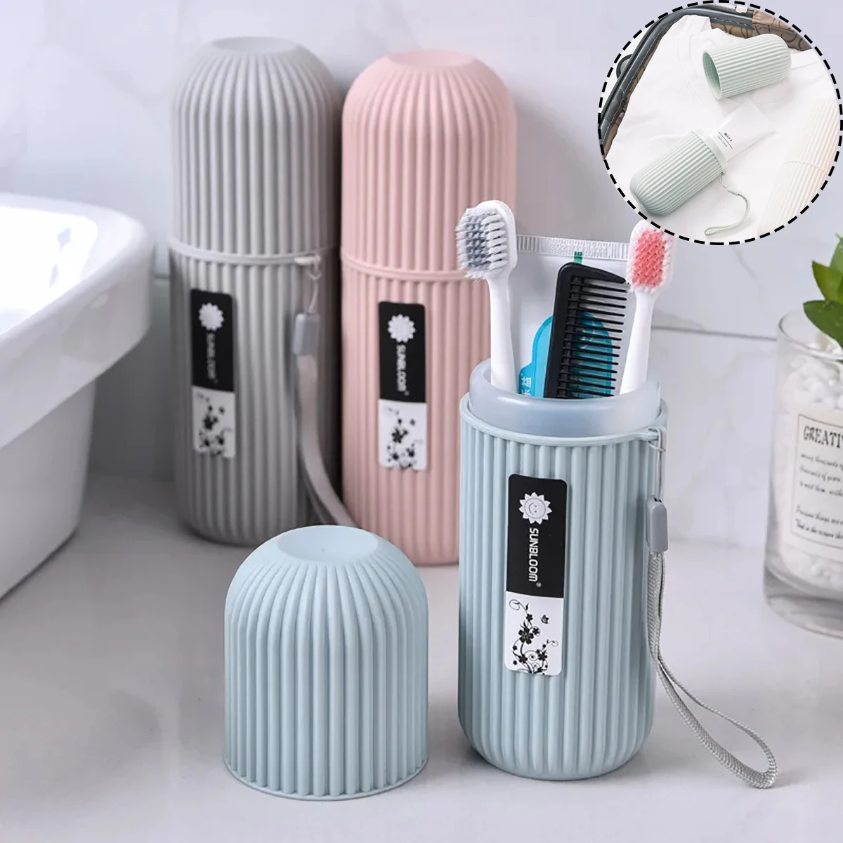 

Portable Toothpaste Toothbrush Protective Holder Outdoor Travel Camping Toothpaste Toothbrush Storage Case