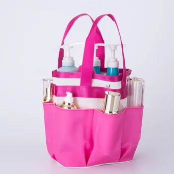 욕실 정리 보관 샤워 캐디, 토트 메쉬 바구니, 포켓 빠른 건조, 휴대용 캐디, 기숙사 캠핑 수영