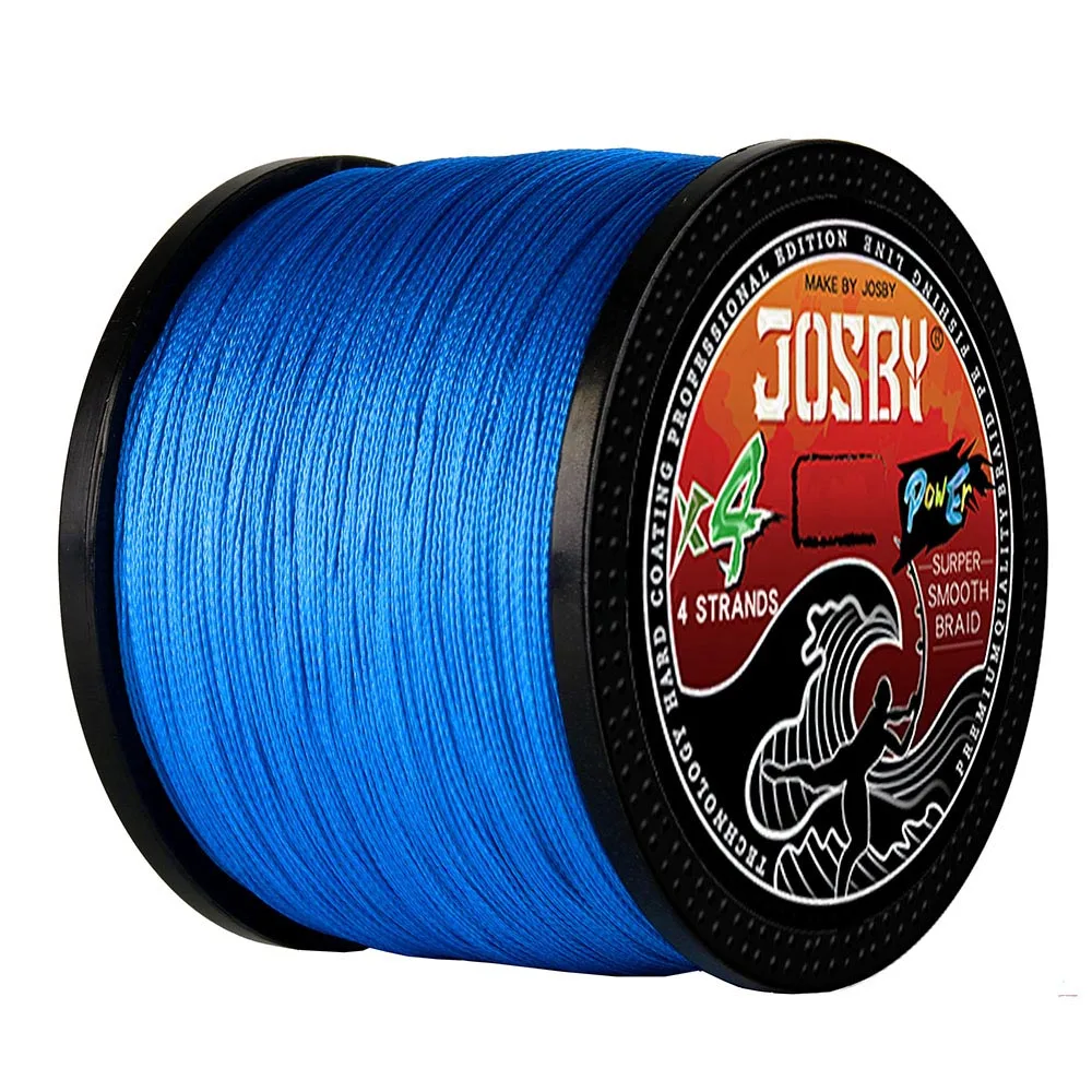 JOSBY Fishing Lines 300M 500M 1000M 4 Strands Braided PE Fishing