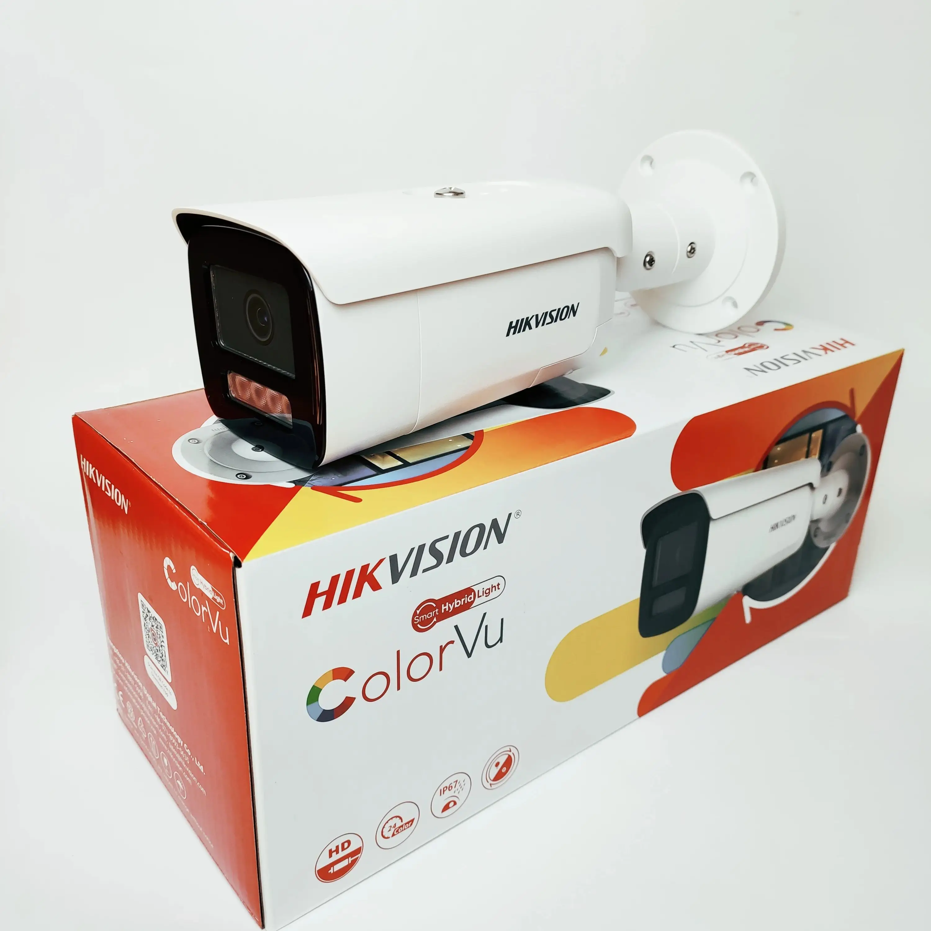مصباح هجين ذكي من Hikvision مع رصاصة ثابتة من Colo...