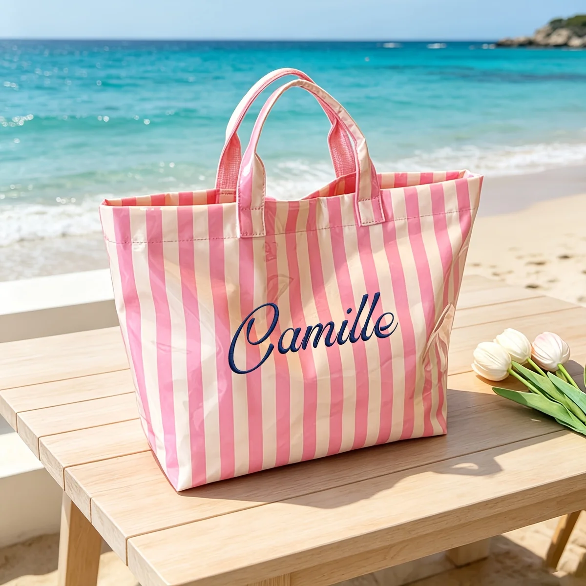 Rose blanc bag