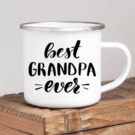 World's Best Grandma Enamel Coffee Mug – Thoughtful Gift for Grandmother on Mother's Day or Birthday