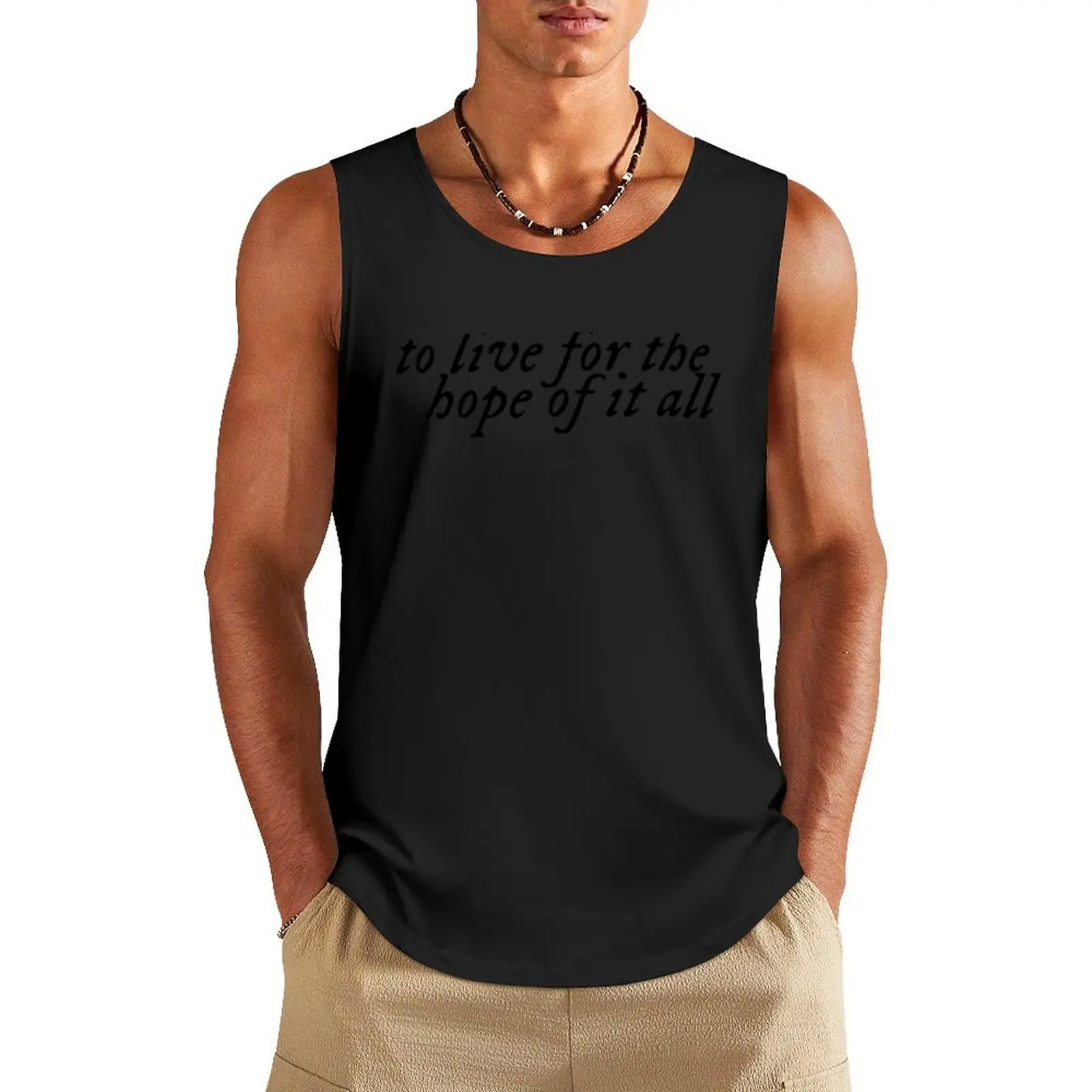 august Tank Top clothes for men summer mens designer clothes
