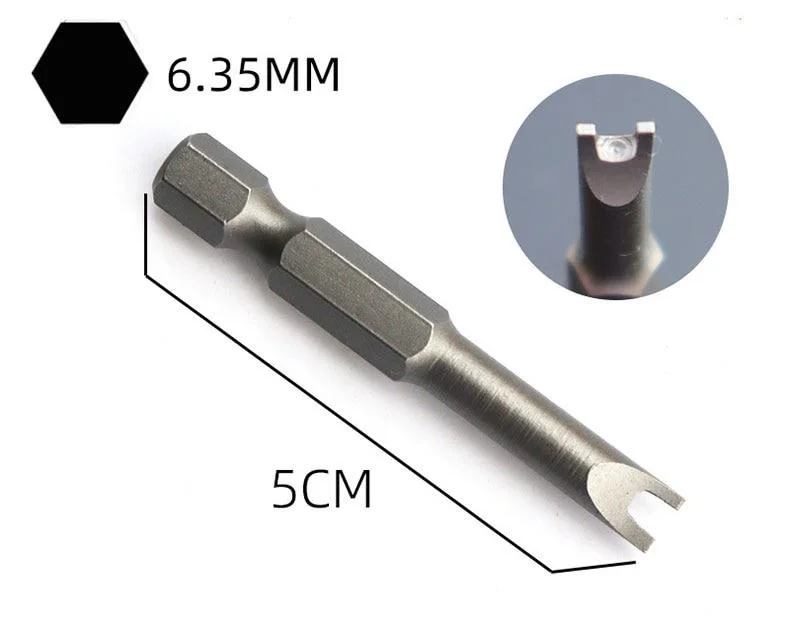 Screwdriver Set Special shaped Screwdriver Set 50mm U-shaped Y-Type Triangle Inner Cross Three Points Screwdriver Bit Tool 5Pcs screwdriver set