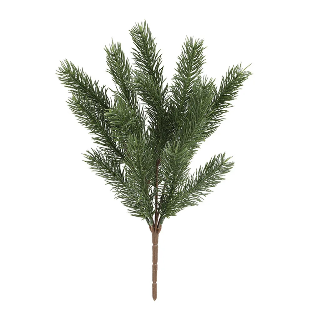 Description Picture 4 of itemArtificial Plants Simulation Christmas Tree Pine Branch Fake Leaf Wreath DIY Xmas Tree Home Decor New Year Ornament